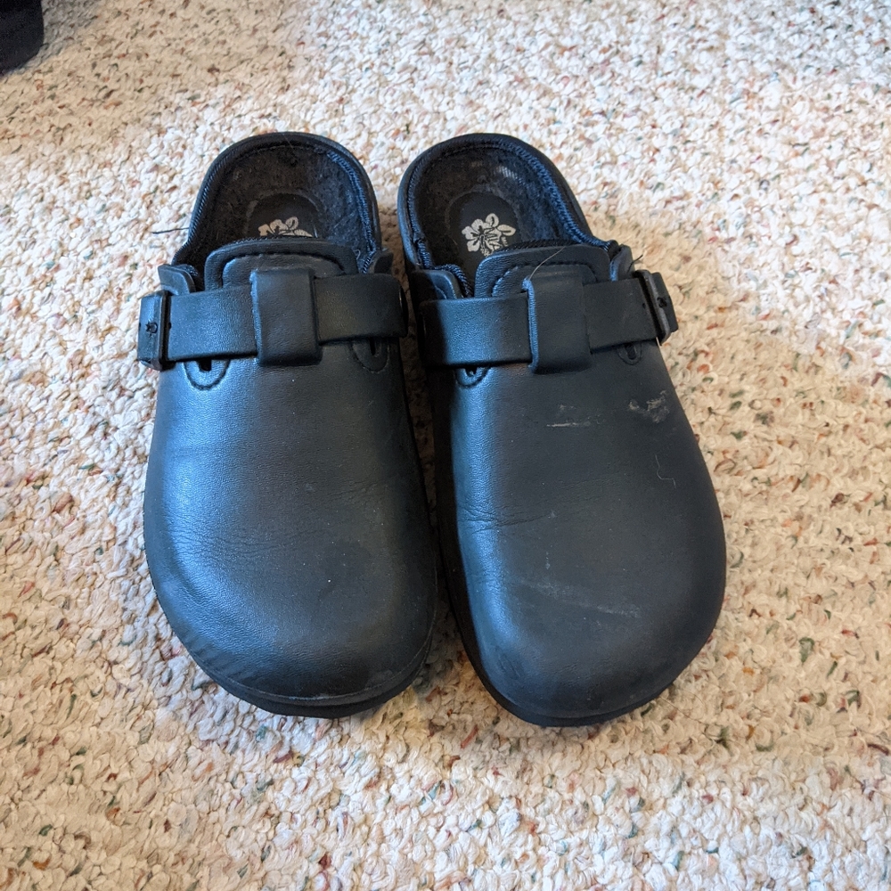 Black clogs